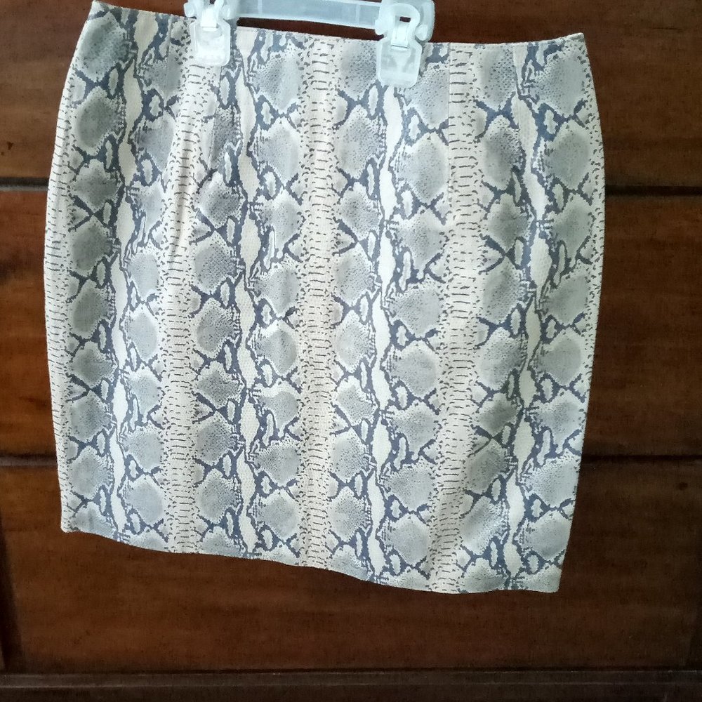 Women Snakeskin Leather Skirt